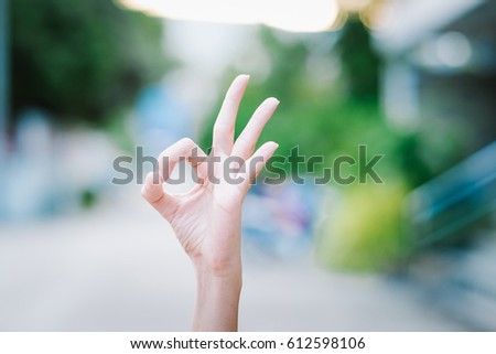 okay hand symbol