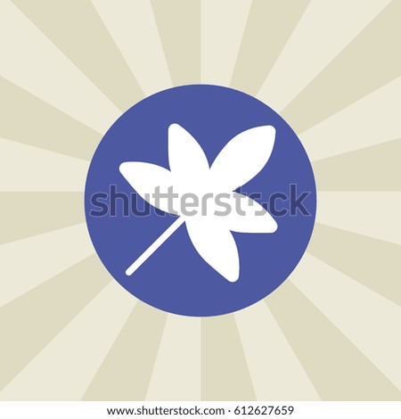 leaf icon. sign design. background