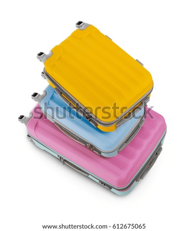 Suitcases stack