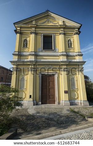Nerviano (Milan, Lombardy, Italy): Sanctuary of Beata Vergine Immacolata della Colorina, little historic church, exterior