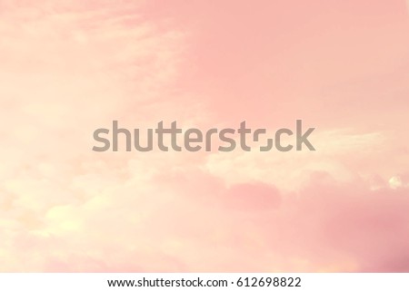 Soft cloudy is gradient pastel,Abstract sky background in sweet color.