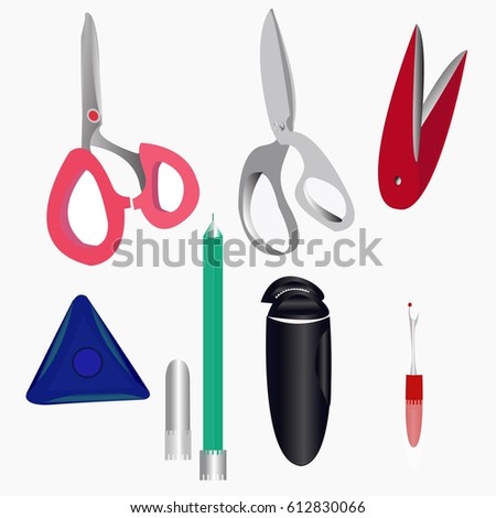 a set of tailor-vector illustration