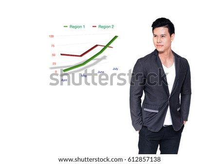 businessman and finance graph,economic concept.