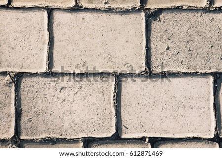 Seamless tileable texture , pavement brick , paving  stones on a sidewalk
