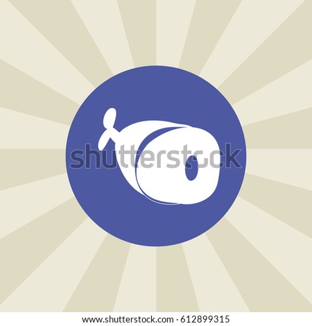 meat icon. sign design. gradient background