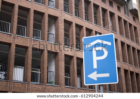 Parking Garage Sign for Car Park