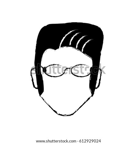 portrait male with glasses image