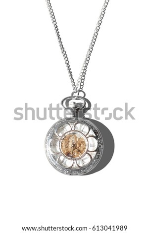 A beautiful luxury pocketwatch with isolated background