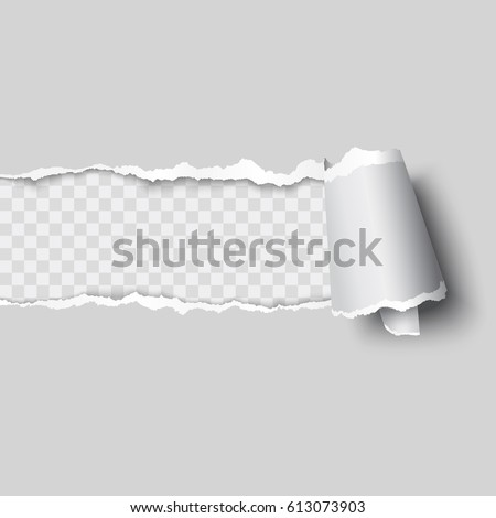 vector ripped paper, layered Royalty-Free Stock Photo #613073903