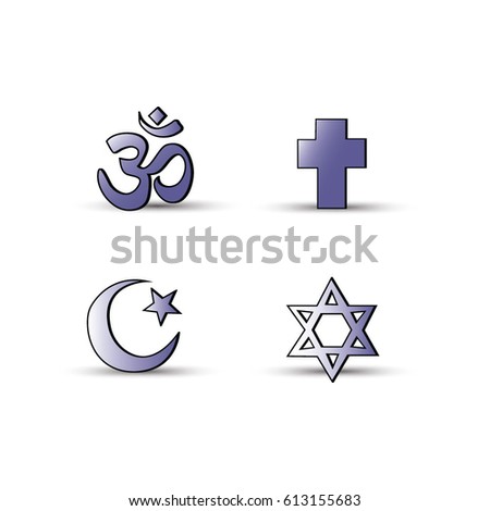 Vector religion signs