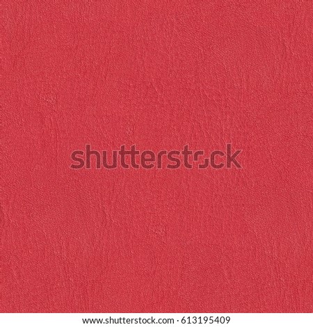 Bright red leather background. Seamless square texture, tile ready. High resolution photo.