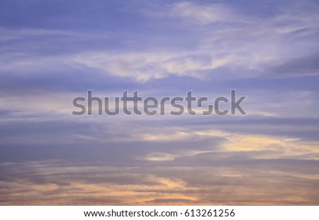 sunset sky background, Beautiful sky at twilight times on the sea 