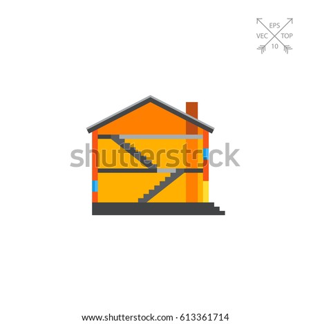 Half of house icon