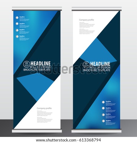 Roll up business brochure flyer banner design vertical template vector, cover presentation ,infographics,abstract geometric background, modern publication x-banner and flag-banner