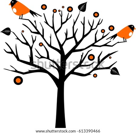 Birds on tree 