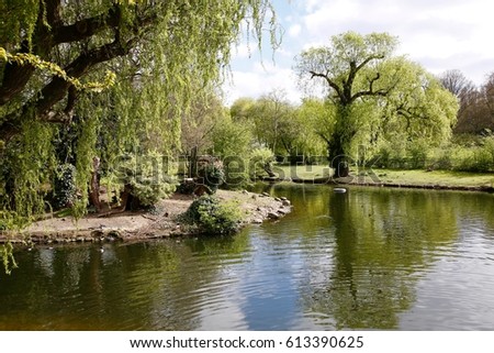 Landscape image from Queens Park in London, England