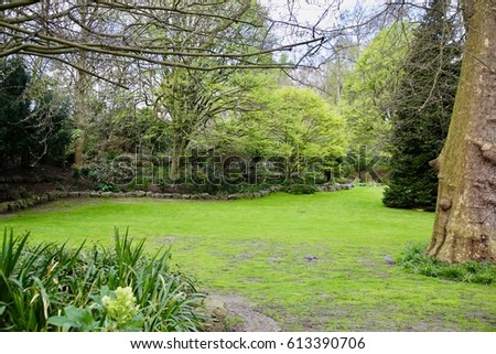 Image of a garden from Hyde Park in London, England
