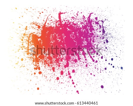 Abstract powder splatted background. Multi-color powder explosion on white background. Colored cloud. Colorful dust explode.