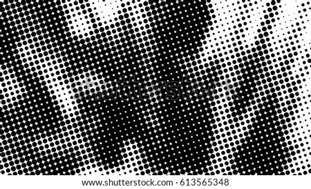 Black and white halftone pattern. Ink Print Distress Background . Dots Grunge Texture. Monochrome surface for your design. Vector. New pointillism.