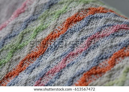 Close up of seamless towel pattern.