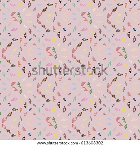 Abstract seamless pattern with sea shells. Abstract background with little shell for your business artwork.