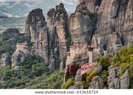 Rousanou and Agios Nikolaus monasteries, Meteora, Greece