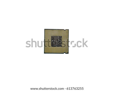 close up of electronics circuit CPU