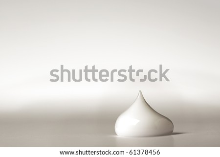 close up detail of beauty cream on white back ground Royalty-Free Stock Photo #61378456