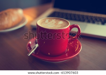 latte with laptop 