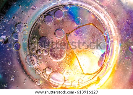 Abstract Oil Drop In Water 