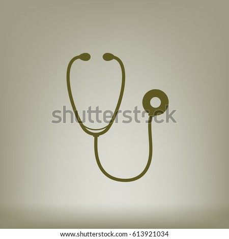 Stethoscope icon. Vector illustration