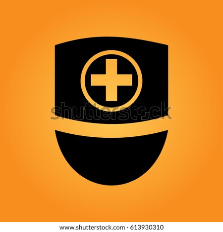 Flat Nurse icon, flat design best vector icon
