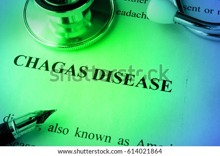 Chagas disease diagnosis written on a page.