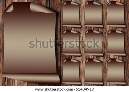 image of restaurant menu on wooden wall