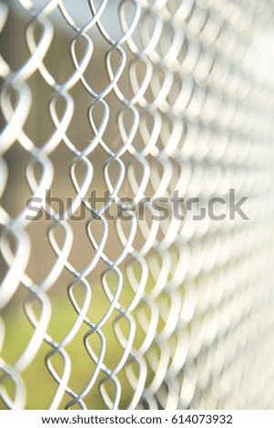 Metal mesh.  White tone