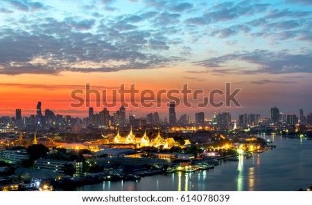 Bangkok, Thailand, Wat Phra Kaew,Wat Arun