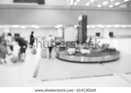 Picture blurred  for background abstract and can be illustration to article of people in airport