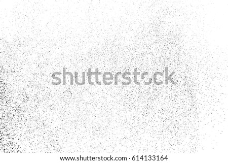 Black grainy texture isolated on white background. Distress overlay textured. Grunge design elements. Vector illustration,eps 10. Royalty-Free Stock Photo #614133164