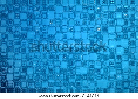 Abstract blue glass pattern background.