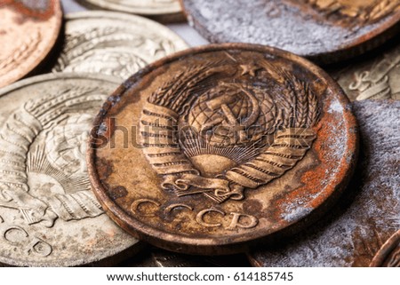 rusty Soviet coin