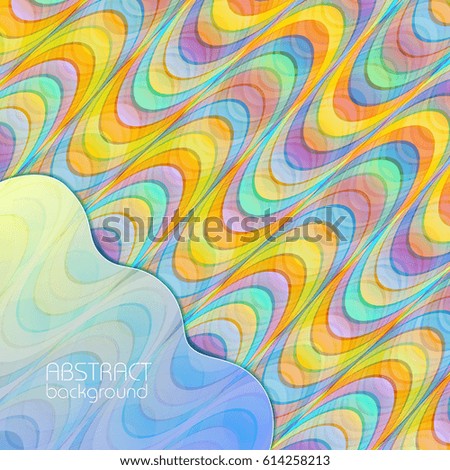 Abstract colorful background of geometric repeating structure in mosaic overlay style vector illustration