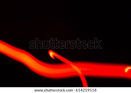 Red luminous stripes of abstraction