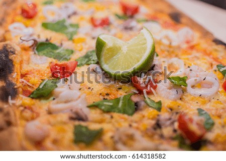 Lime on pizza