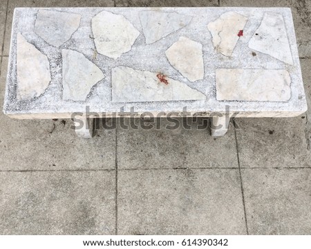 Stone marble chair for texture background