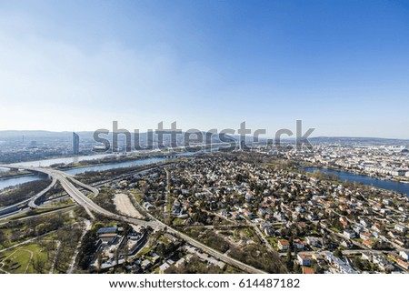 vienna city from above 