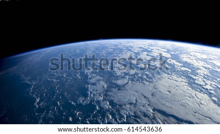 Planet earth from the space at night . Some elements of this image furnished by NASA.
