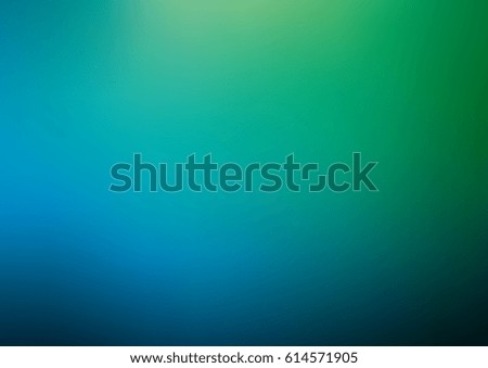 Light Blue, Green vector modern elegant abstract background in blurry style with gradient. Brand-new colored template.   