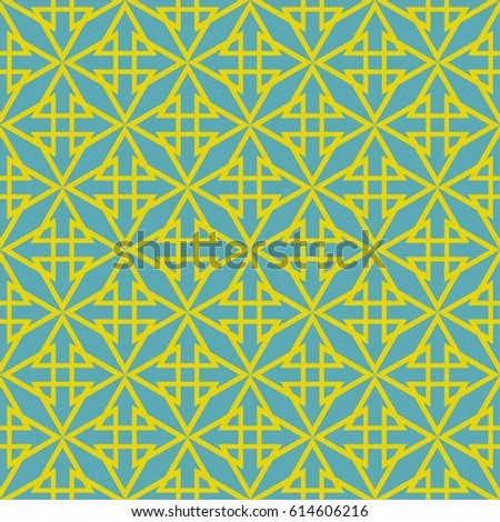 Tile green and blue vector pattern