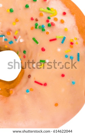 Donut on a white background