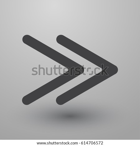 Music button icon flat. Simple vector symbol